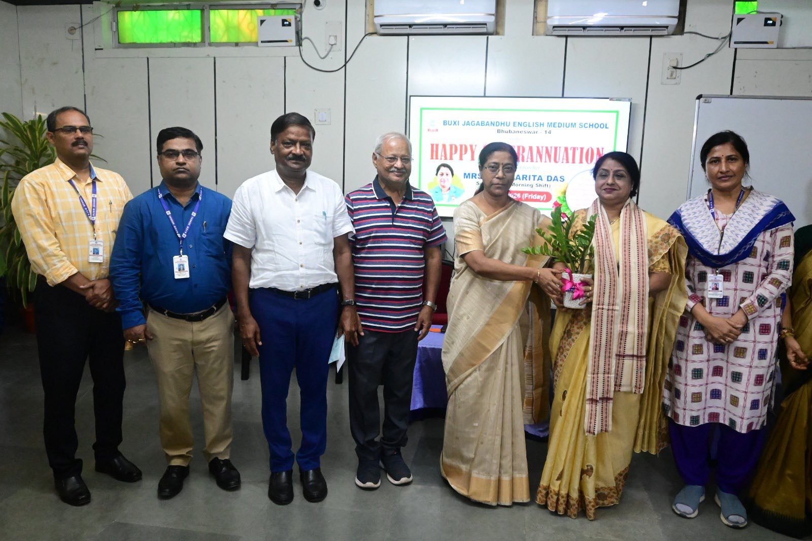 BJEM School bids a heartfelt farewell to Madam Sucharita Das, Supervisor, Nursery Wing